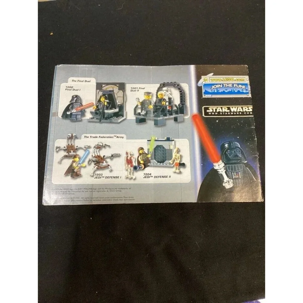 Lego Manual Instruction Booklet for Set #7119 Star Wars Twin Pod Cloud Car